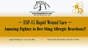 Bee Sting Reaction NEUTRALIZED with ESP-15!!!